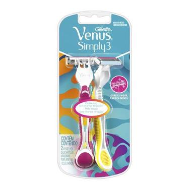 Imagem de Aparelho de Depilação Gillette Simply Venus 3 com 2 Unidades