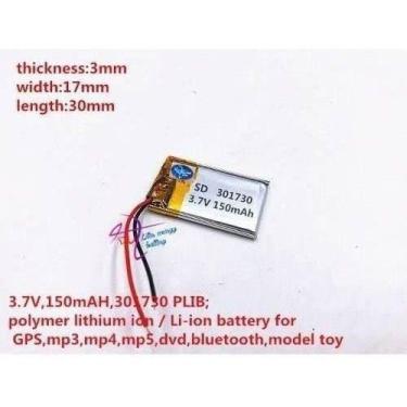 Imagem de Bateria 3,7v 150mah Caneta Gravador Mp3 Mp4 Pendrive Etc - bgb