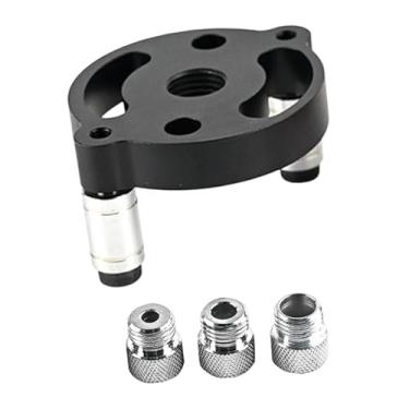 Imagem de Gralara Guia de Furadeira Portátil Autocentrante, Gabarito de Cavilha, Gabarito Resistente de 6 a 10 Mm, Kit de Guia de Furadeira Autocentrante para Furador D, Preto, 3