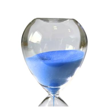 Imagem de Ampulheta de Vidro Temporizador De Areia 5 10 30 60 Minutos Conta Tempo (Azul 10)