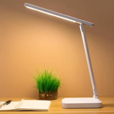 Imagem de Luminária Led Retangular Reacarregável Ideal Leitura Estudo Mesa Excritório Portátil