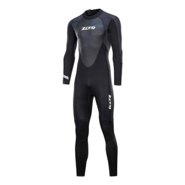 Imagem de ZCCO Roupa de mergulho para homens e mulheres, neoprene de 3/2 mm para mergulho, surf, snorkeling, caiaque e esportes aquáticos frios