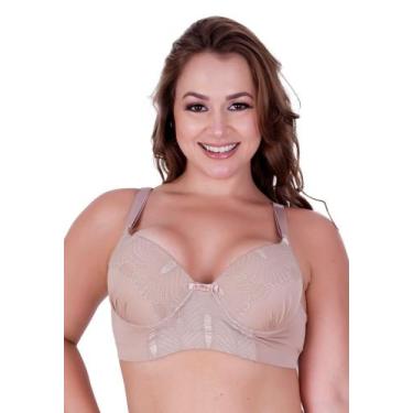 Imagem de Sutiã Plus Size Bojão Detalhe em Renda com Bojo Rendado - c8 SUTIÃ CAR