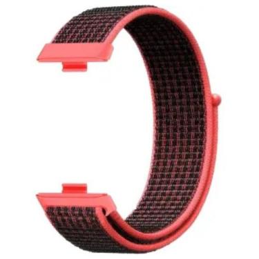 Imagem de Pulseira Poolsy Nylon Bight Compatível Com Huawei Watch Fit 3 Fit 4 e 
