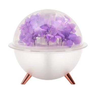 Imagem de Humidificador Eternal Flower, umidificador de projeção Starry Sky/Ocean World, proteção automática de desligamento (270 ml), modo de pulverização de luz noturna colorida (roxo)