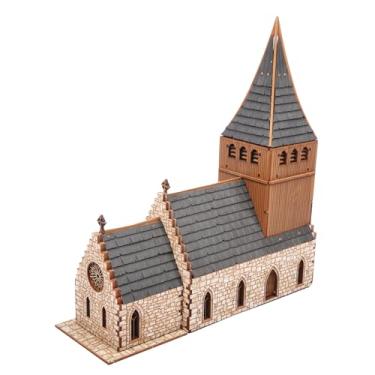 Imagem de Chapel Medieval Church DIY Wooden Building Kit -308PCS; 8hrs Assembly time; Age Group 14+ - Realistic
