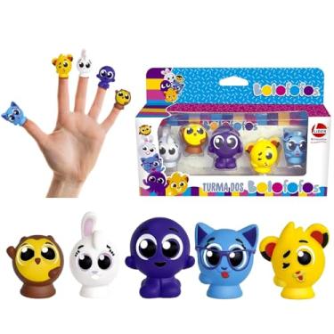 Imagem de Brinquedo Educativo 5 Dedoche Turma Bolofofos Vinil na Caixa