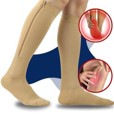 Imagem de Meia de Compressão 2030 mmhg Confortável nas Pernas Inchadas e Varizes