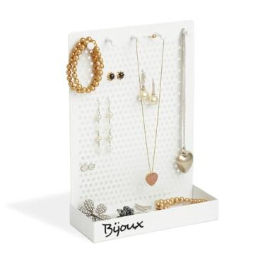 Imagem de Geguton - Porta-Joias Bijoux - Aço Resistente - Organização e Decoração - Branco Fosco