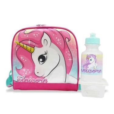Imagem de Lancheira Termica Infantil Escolar Unicornio Fantasy - Vou Leve