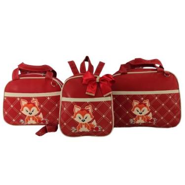 Imagem de Bolsa maternidade 3 peças raposa - LET BABY BOLSAS DE MATERNIDADE, Ver
