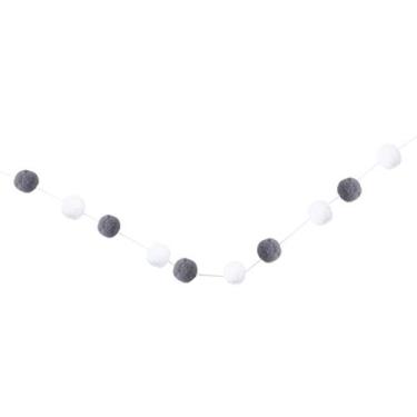 Imagem de DIYEAH Guirlanda De Bolas De Feltro De Lã De Natal Enfeites De Feltro Pendurados Suprimentos Para Festa De Natal Enfeite De Natal Branco Pendurado 98 42 Polegadas