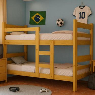 Imagem de Beliche Solteiro ou Duas Camas Reforçadas de Madeira até 120kg - Kaza 