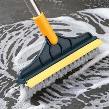 Imagem de Escova de Limpeza Esfregão 2 em 1 Vassoura Rodo Gap Esfregão 180º Limpeza Cozinha Banhe...