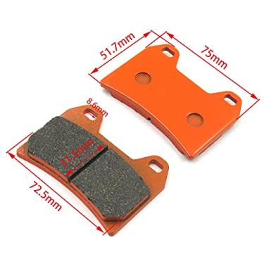 Imagem de NBX- Conjunto de pastilhas de freio a disco compatível com DUCATI Monster 1000 S ie (992cc) DUCATI 1200 S Multistrada Grandtourismo -FA244