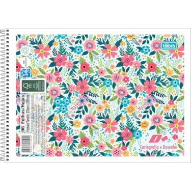 Imagem de Caderno de Cartografia e Desenho Espiral Capa Flexível D+ 96 Folhas (Pacote com 5 unidades) - Sortido