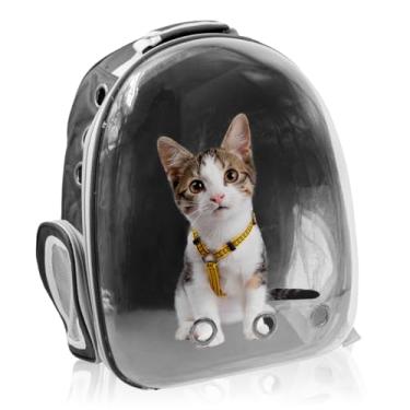 Imagem de Mochila Pet com Visão Panorâmica para Gatos e Cachorros, 42 x 35 x 25 cm, Suporta até 6 kg