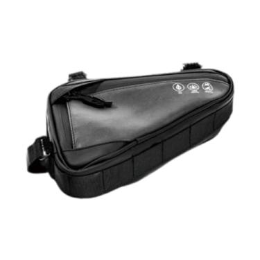 Imagem de UGPLM Bolsa Triangular para Bicicleta, para Celular, Carteira, Chaves, Ferramentas, com Alça para Bicicleta de Estrada