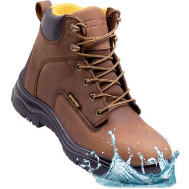 Imagem de EVERBOOTS Ultra Dry Bota masculina à prova d'água, para caminhada, trabalho, sapatos de couro de ultilidade, à prova d'água, tática, militar, para uso ao ar livre, para construção, telhados, caça,