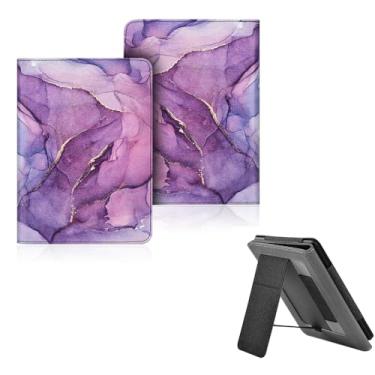 Imagem de Capa para 7" Kindle Oasis 10ª/9ªGeração(Lançado em 2019/2017, modelo: S8IN40/CM24WI), PU Estojo caso vertical em pé com ativação/repouso automático e alça de mão (7)