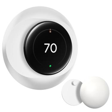 Imagem de CaseBot Capa de placa de parede compatível com termostato Google Nest Learning (4ª geração), kit prático de acabamento de termostato ninho, com suporte para sensor de temperatura, fácil instalação