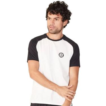 Imagem de Camiseta NBA Logo Brooklyn Nets Off White Raglan
