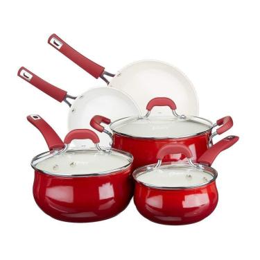 Imagem de Conjunto De Panelas 05Pçs Cerâmica Antiaderente Indução