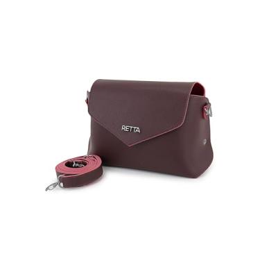 Imagem de Bolsa Feminina Carteiro com Alça Transversal Espaçosa Retta Oficial (vinho)