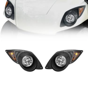 Imagem de Orle Oko Kit de luz de cabeça de LED para YAMAHA Drive G29 2007-2016 modelos de carrinho de golfe elétrico ou a gás do lado do motorista do passageiro substitui o conjunto de faróis de 12 V para
