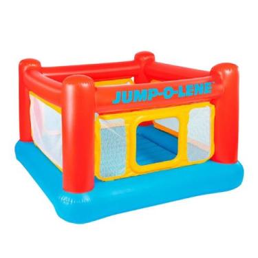 Imagem de Pula pula playhouse jump o' lene inflável luxo - INTEX, Vermelho
