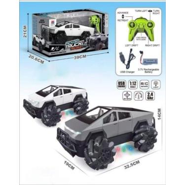 Imagem de Caminhão Pampam RC Cybertruck, Controle Remoto Luzes LED, Recarregável