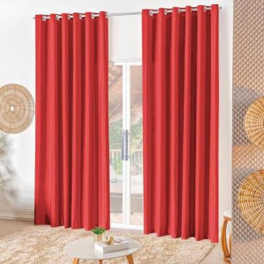 Imagem de Cortina Naturalle 02 Metros com Ilhós Cromados - Valle Enxovais, Verme