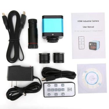 Imagem de Câmera de microscópio USB de 37 MP 1080P 60 FPS Câmera de microscópio 