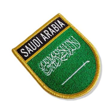 Imagem de BP0418E-001 Bandeira Arábia Saudita Patch Bordado 6,8x8,0cm - BR44