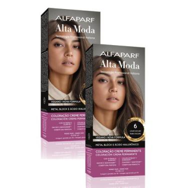 Imagem de Kit 2 Tintura Creme Altamoda Alfaparf cor Chá 6 kit - Alta Moda
