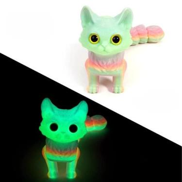 Imagem de Estatueta De Gatos Fofos 12/16cm Impressão 3D Miniatura Articulada Dec
