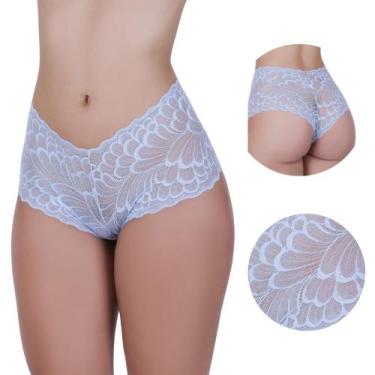 Imagem de Kit 3 Calcinha Calesson Shortinho Caleçon de Renda - Naka Modas, M, So