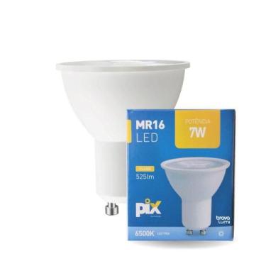 Imagem de Lâmpada Led Pix Dicroica Mr16 7w Bivolt 6500k Luz Fria
