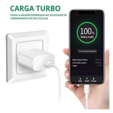 Imagem de Carregador Potente 20W Turbo Universal Cabo Incluso - Mdm