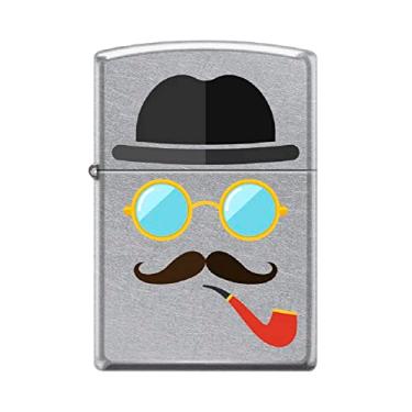 Imagem de Zippo Isqueiro Chapéus Bigode Pipe Insert Street Chrome Isqueiro à prova de vento #Z5531