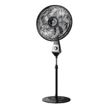 Imagem de Ventilador de Coluna Flow Turbo, 180W, 8 Pás, 3 Velocidades, Ajuste de Altura, Preto