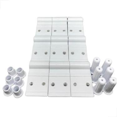 Imagem de Dobradiça 03 Abas Linha45 Dob-704 Portas Alumínio Branco C/3 - Udinese