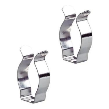 Imagem de Kit 20 Abraçadeira De Aço Para Lâmpadas Tubulares Led T8