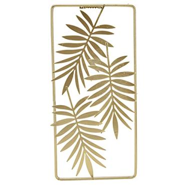 Imagem de Xixian Golden Nordic Style Metal Leaf Wall Decor Charm Ambience Sturdy Sturdy, Eye-catching Design Unique Workmanship, Ideal Home Decor, Suitable for Bedrooms, Living Rooms, Study