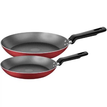 Imagem de Jogo De Frigideiras Loreto Vermelhas Em Alumínio Antiaderentes Com 2 Peças - 27899106 - Tramontina