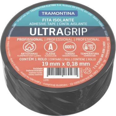 Imagem de Fita Isolante Preta Classe A 0,18mm X 19mm X 5 Metros - 57545550 - Tramontina