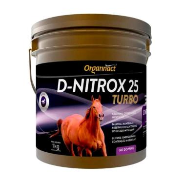 Imagem de D-Nitrox 25 Turbo 1Kg Suplemento Cavalos Equinos Organnact