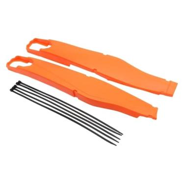 Imagem de BYYINGSUS Protetor de braço oscilante para motocicleta B compatível com EXC 125-550F 2012-2019 TC 125-450 2014-2019 peças de motocross (laranja) (laranja)