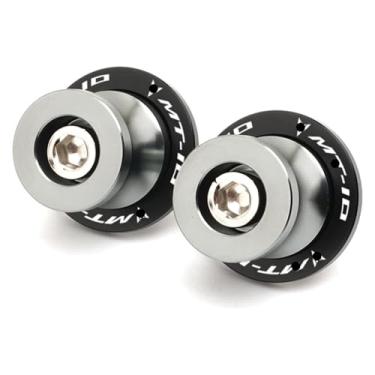 Imagem de BYYINGSUS Carretéis de braço oscilante de 6 mm parafusos deslizantes acessórios de motocicleta compatíveis com Y&AMAHA MT03 MT09 MT10 MT 03 09 10 (titânio Mt10)