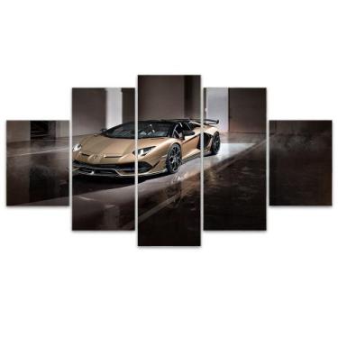 Imagem de Quadro Decorativo em Mosaico MDF Carro Salão 115x60cm - Império da Imp